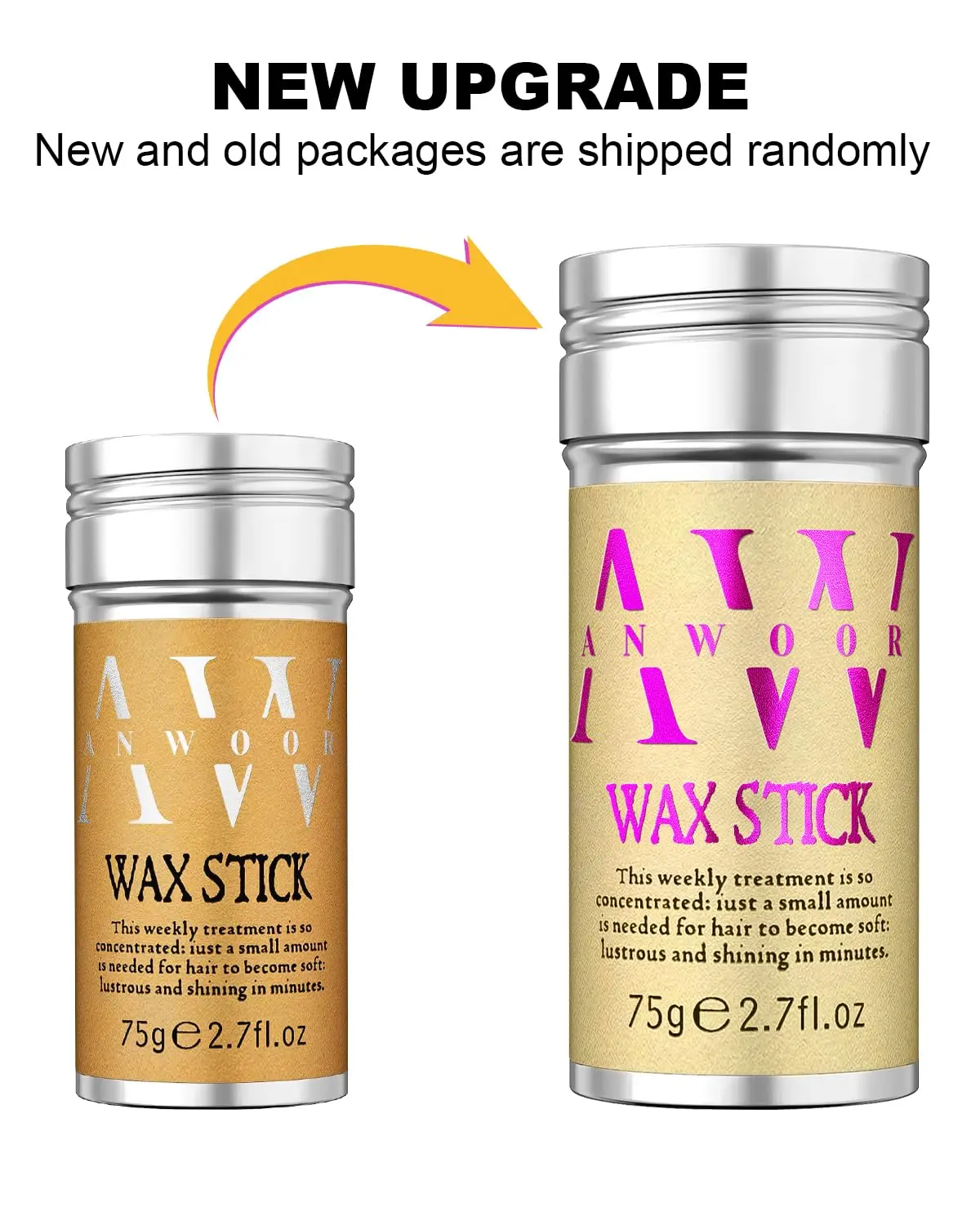 AnWoor hair wax stick creates sleek buns and smooths flyaways for dance, ballet, and everyday styles on all hair types.