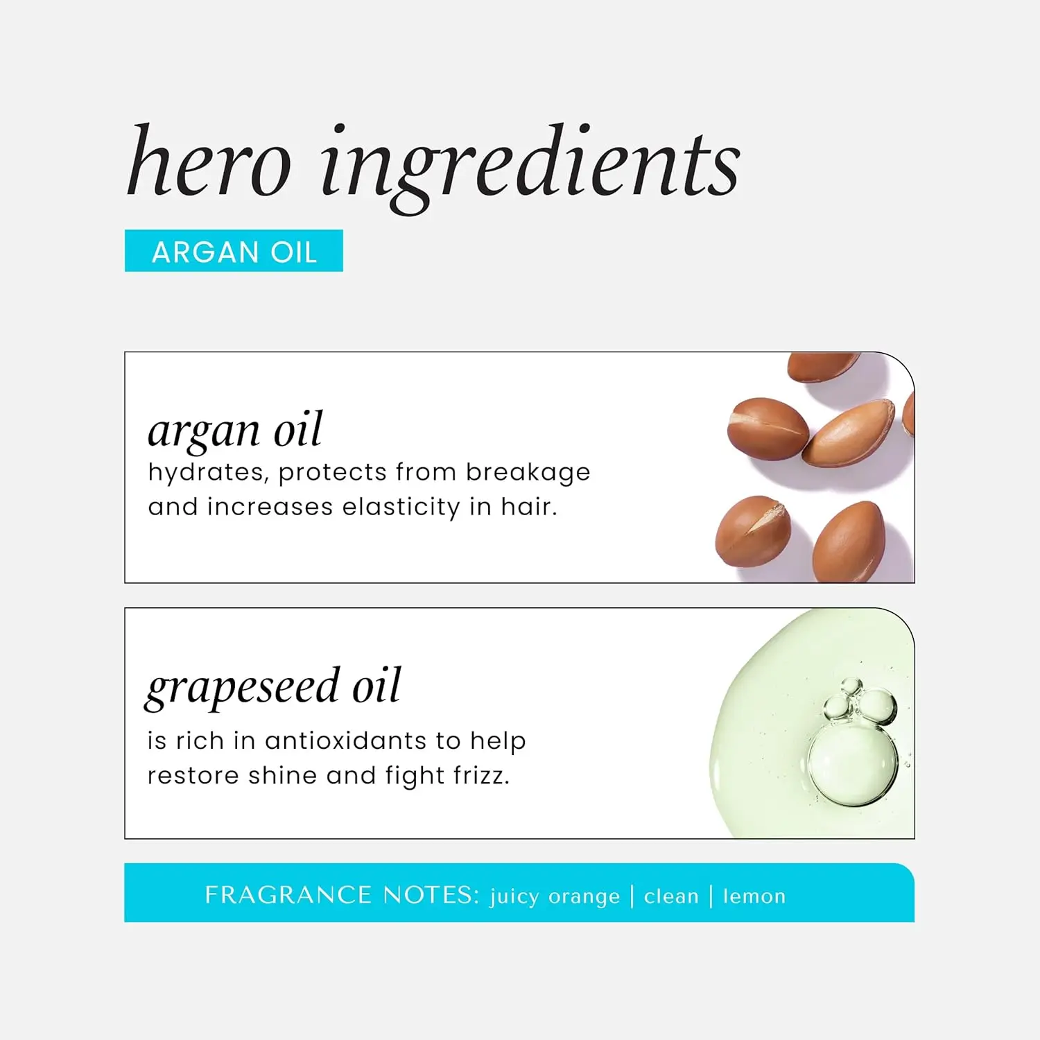 A bottle of Hask Argan Oil Repairing Shine Hair Oil that is free of parabens, sulfates, phthalates, gluten, drying alcohol and artificial colors, designed to repair and add shine to hair.