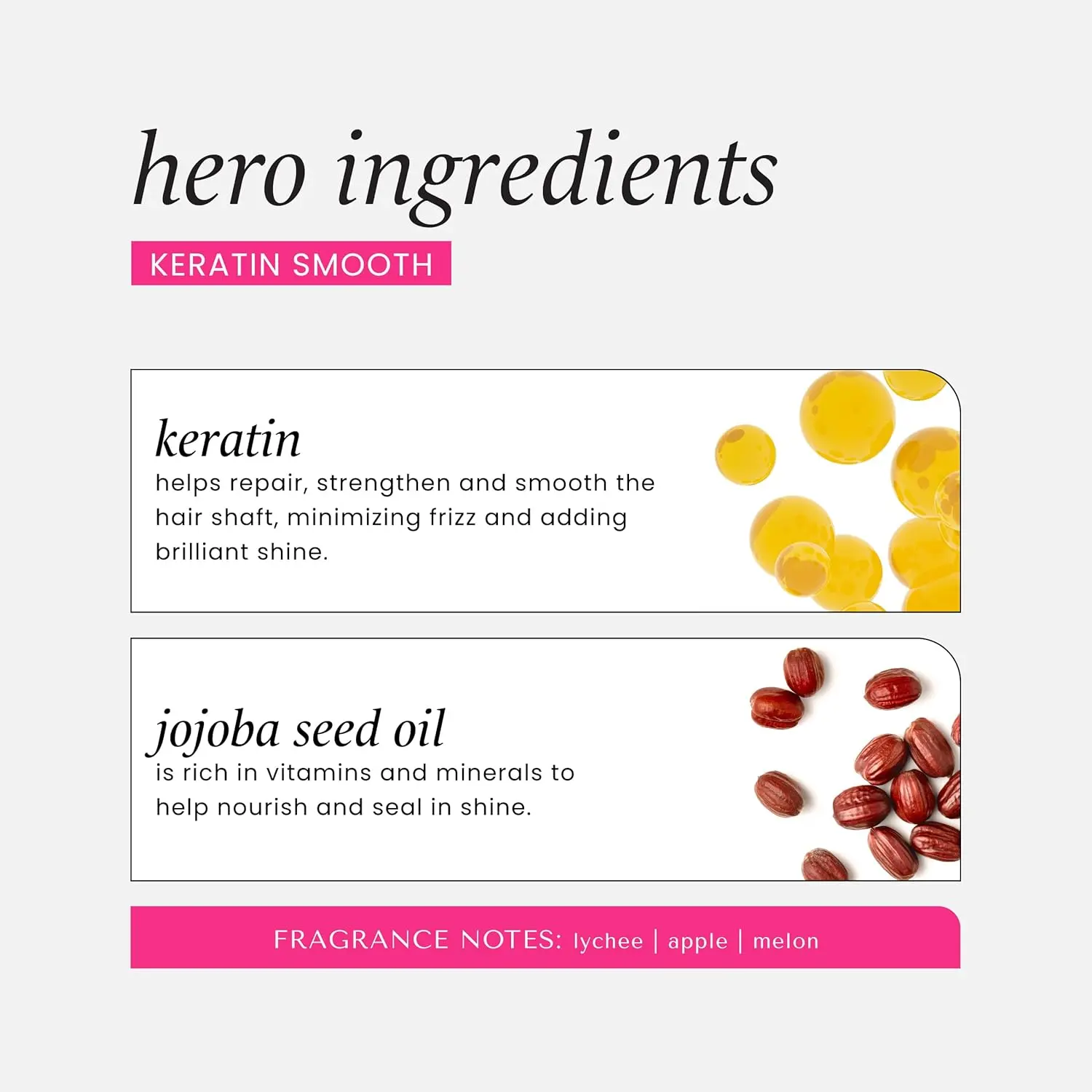 HASK Keratin Protein shampoo and conditioner set softens, renews, and reduces frizz for color-treated, dry, and frizzy hair, leaving it soft, revitalized, and shiny.