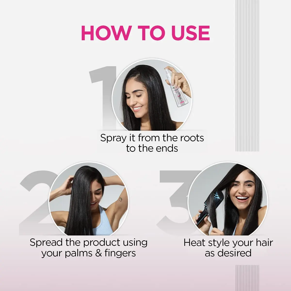 BBLUNT Hot Shot Heat Protect Hair Mist shields hair from heat up to 230°C, reduces frizz, and leaves hair smooth and shiny thanks to Vitamin B5 and nourishing oils.