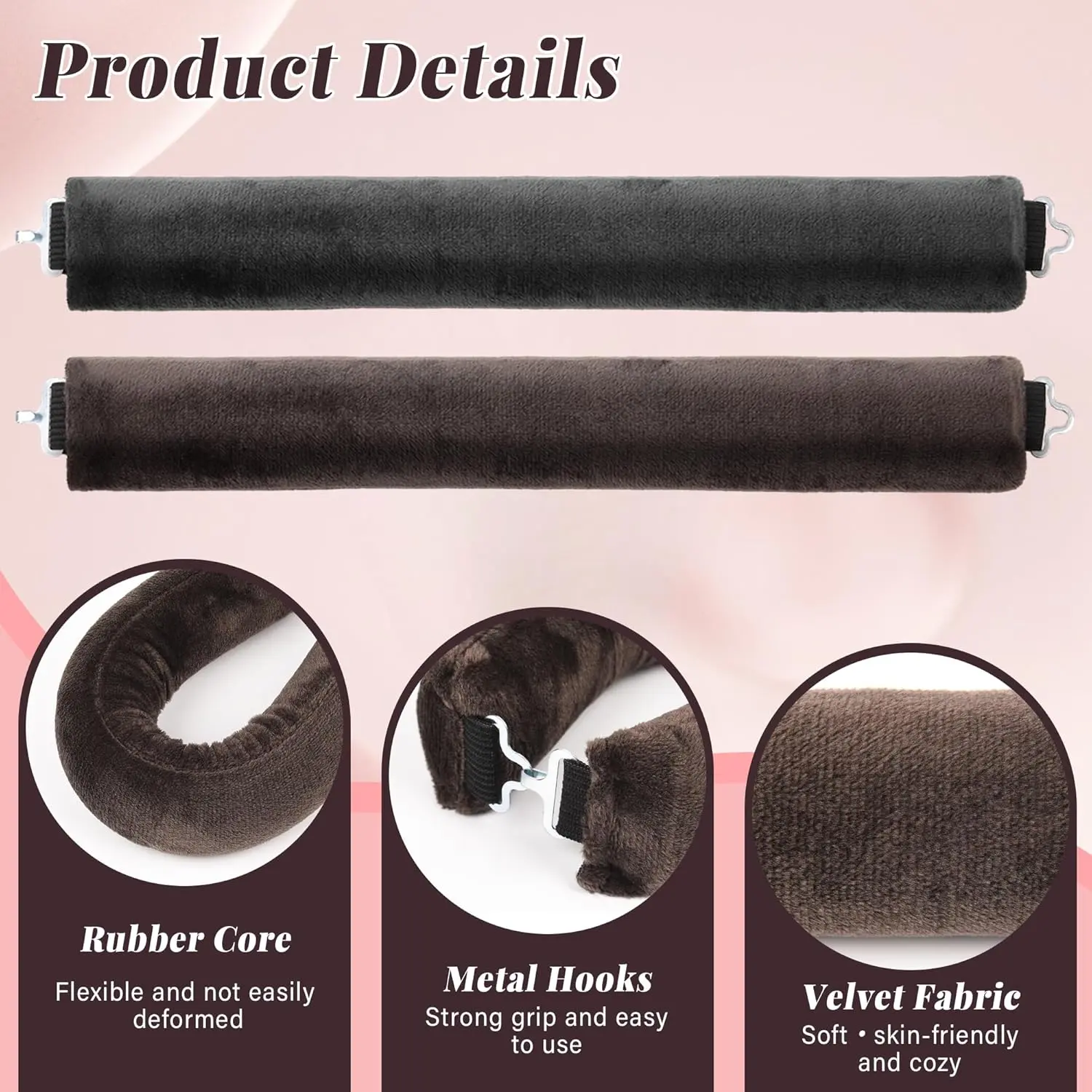 Achieve heatless curls overnight with this hair curler set, including a satin bonnet for protecting your hair while you sleep.