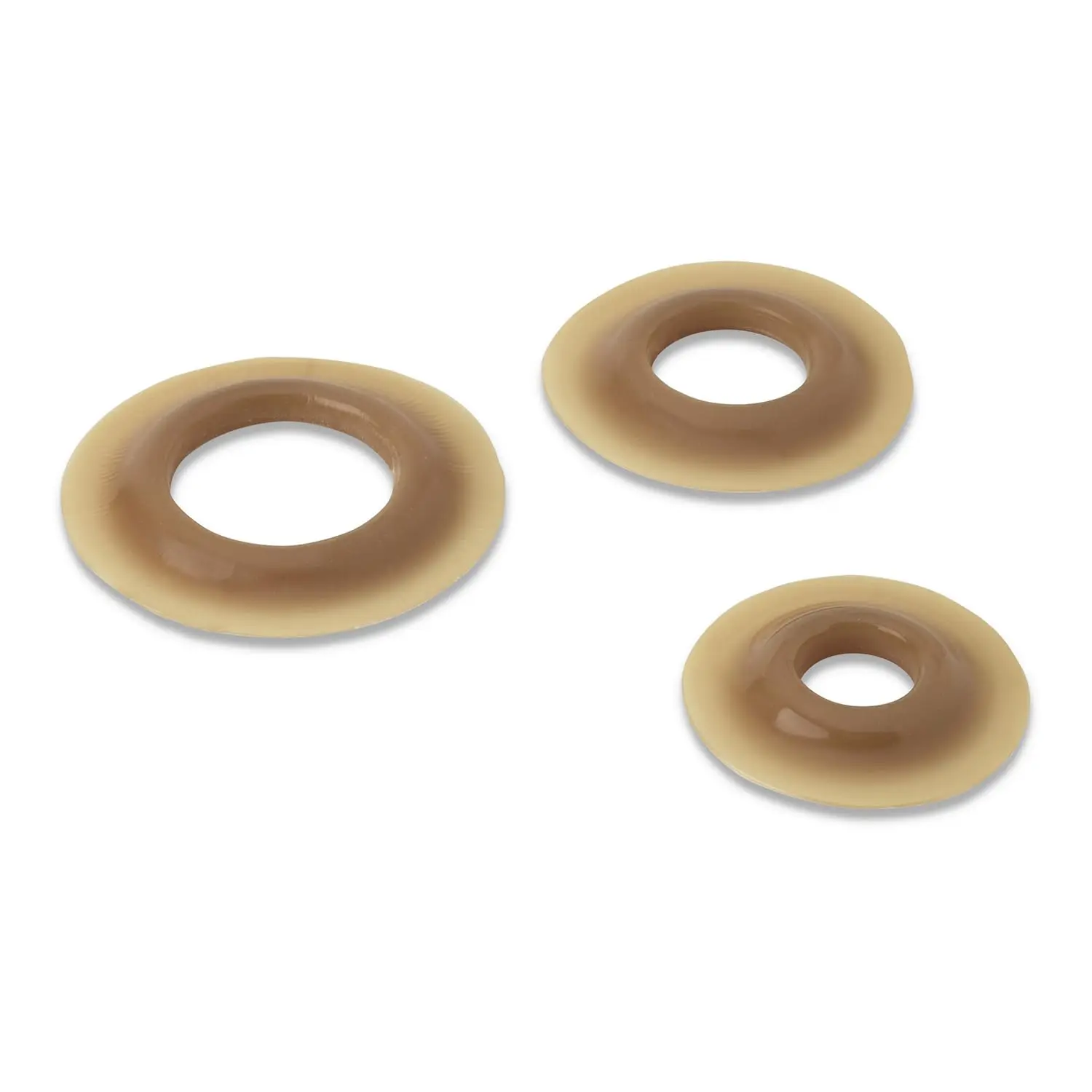Hollister Adapt CeraRing convex barrier rings infused with ceramide to prevent skin dryness and customize convexity for ostomy care.