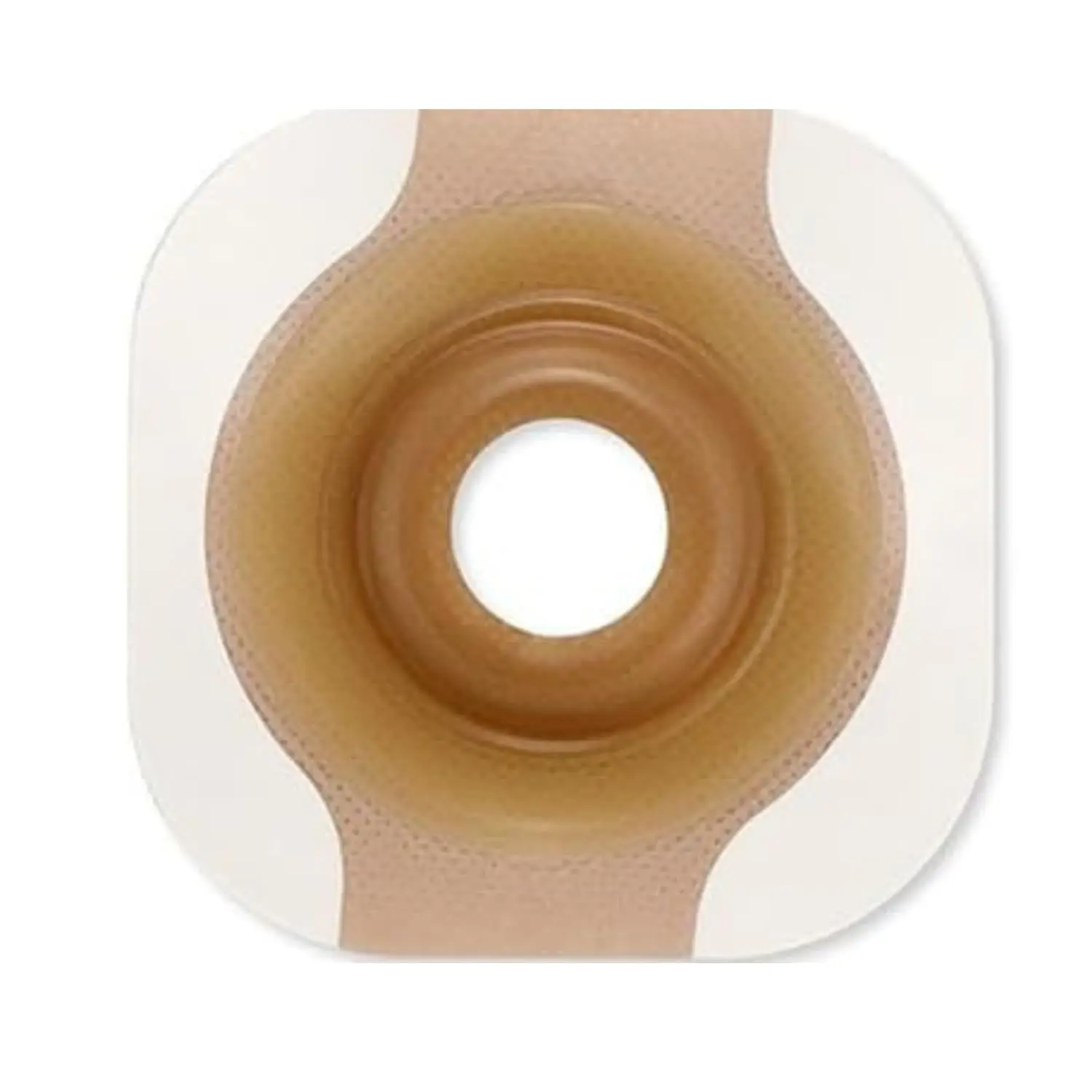 Hollister CeraPlus convex skin barrier protects the skin's natural moisture around the stoma, designed for extended wear and pre-sized for a 1-inch stoma.
