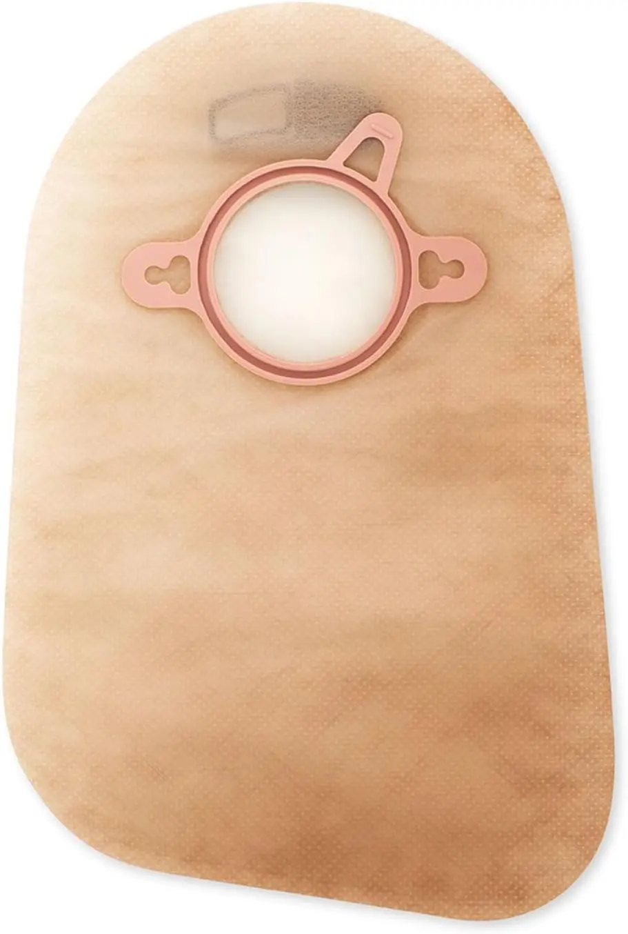 Hollister New Image closed end ostomy pouches with ComfortWear panels, AF300 filter, odor-barrier material, belt tabs, and a blue color match, providing a rustle-free and comfortable experience.