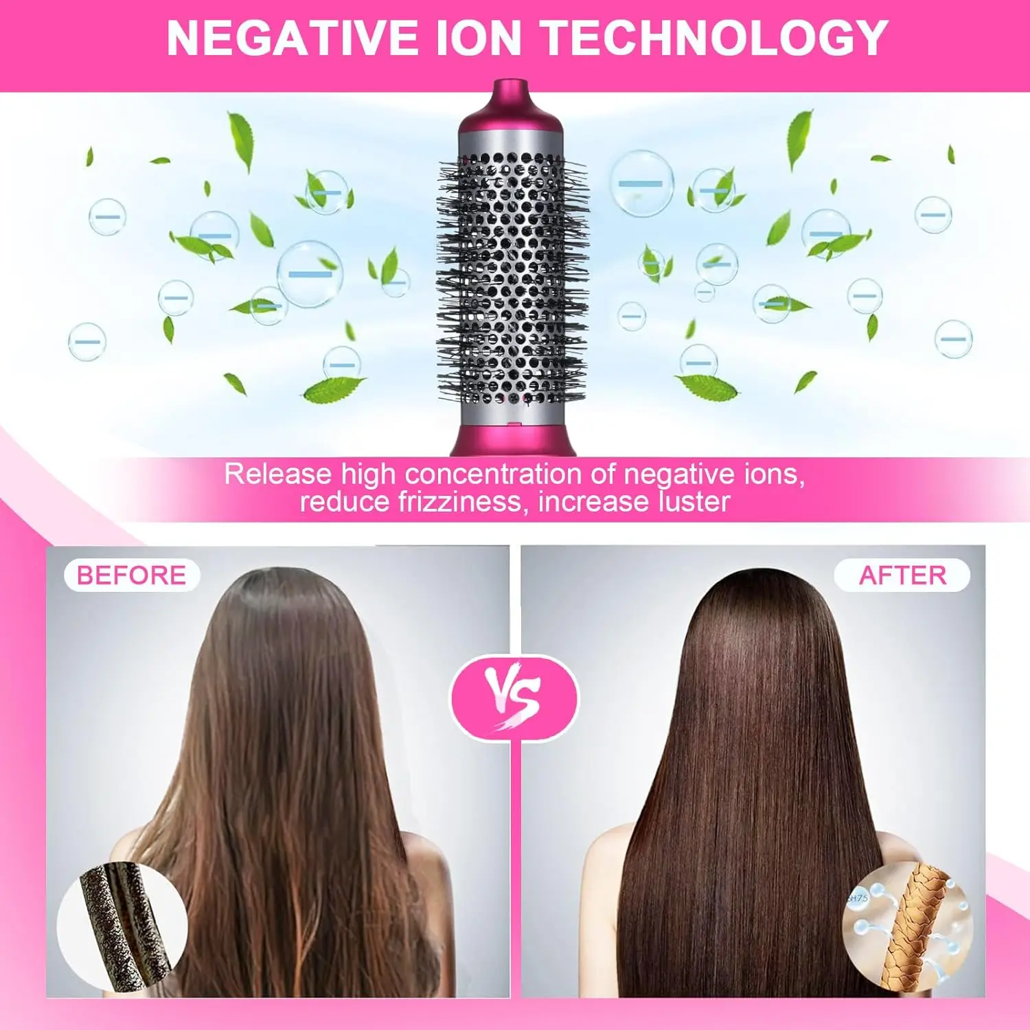The 5-in-1 hot air comb is a versatile hair styling tool that dries, straightens, curls, and combs hair with automatic suction for easy salon-quality results at home.