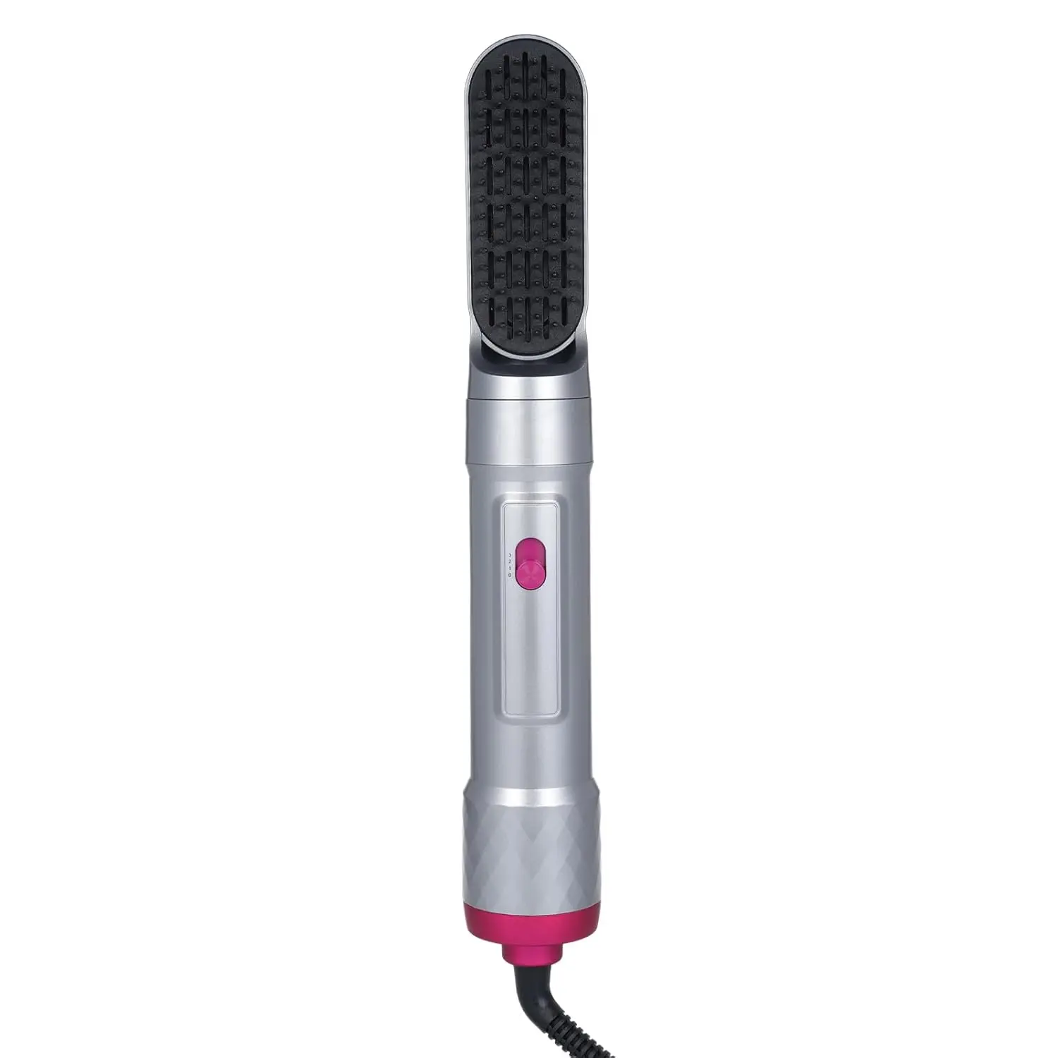 The 5-in-1 hot air comb is a versatile hair styling tool that dries, straightens, curls, and combs hair with automatic suction for easy salon-quality results at home.