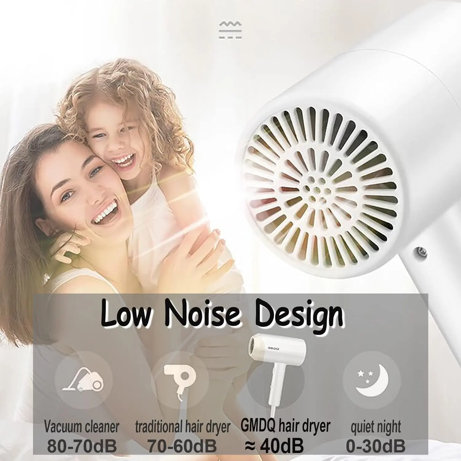 This black hotel wall mounted hair dryer comes with a stand rack, massage air cushion comb, screws and 3M adhesive for easy and safe installation in bathrooms and restrooms.