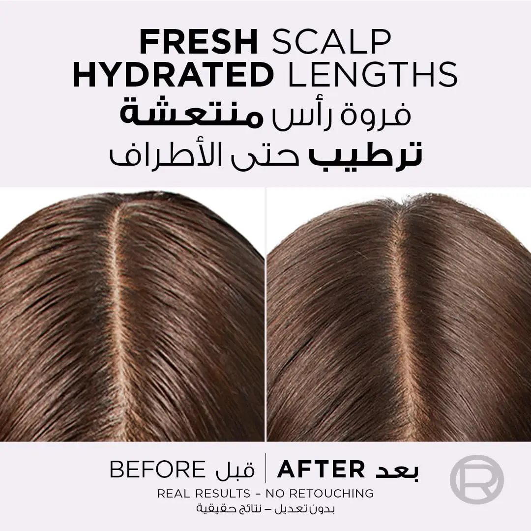L'Oréal Elvive Hyaluron Pure conditioner rehydrates hair for 72 hours, purifying oily scalps and hydrating dry lengths with hyaluronic acid.