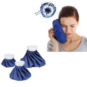 This set of three reusable ice bag packs offers hot and cold therapy for pain relief, with large, medium and small sizes to suit various injuries.