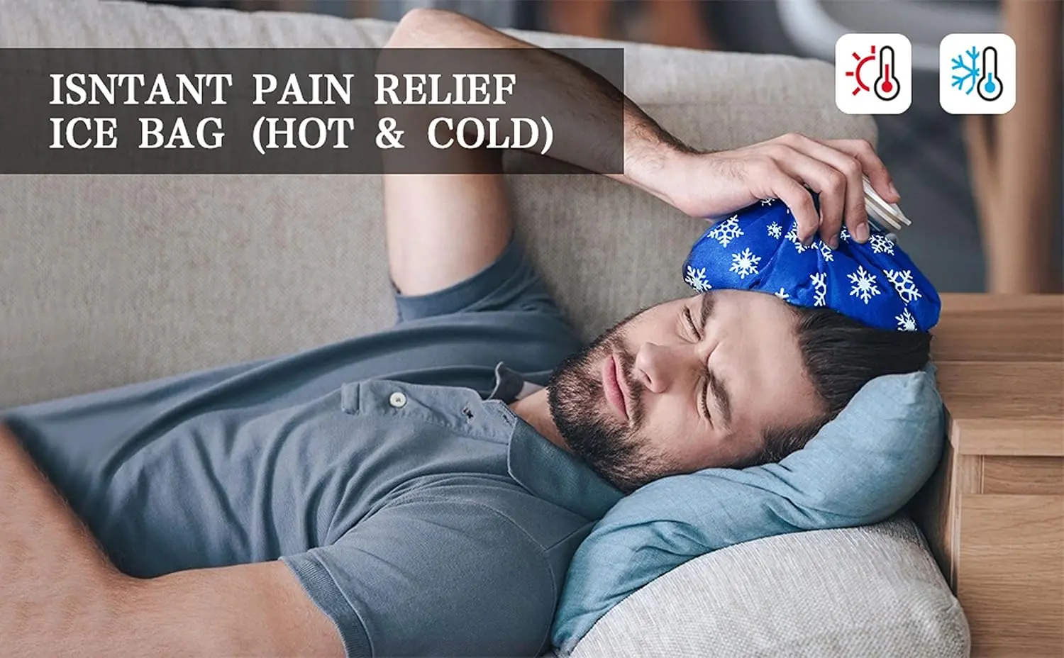 This ice bag pack includes four reusable bags in small, medium, and large sizes, plus an elastic wrap for hot and cold therapy to relieve pain and swelling from injuries.