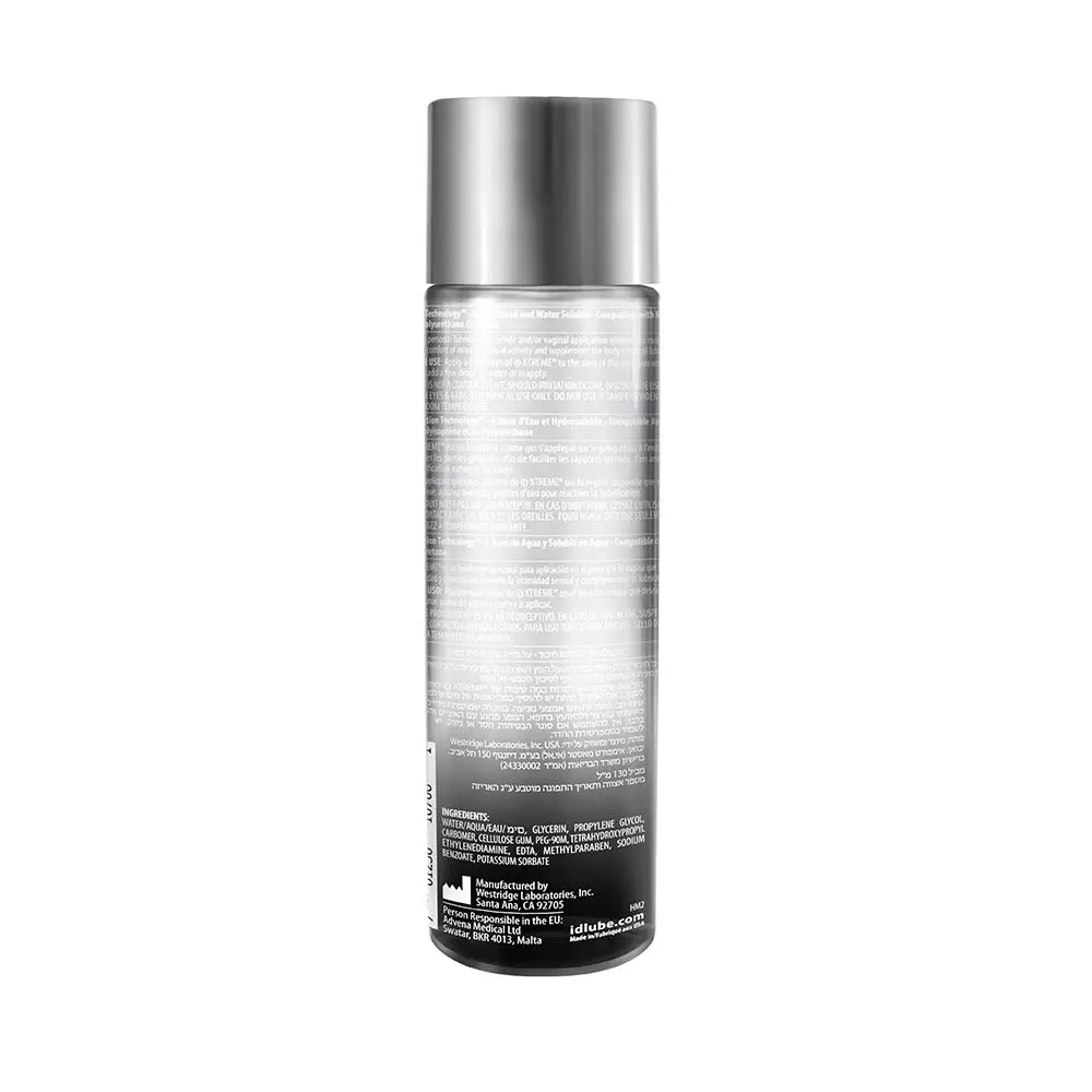 ID Xtreme high-performance water-based lubricant for intense and long-lasting intimate experiences.