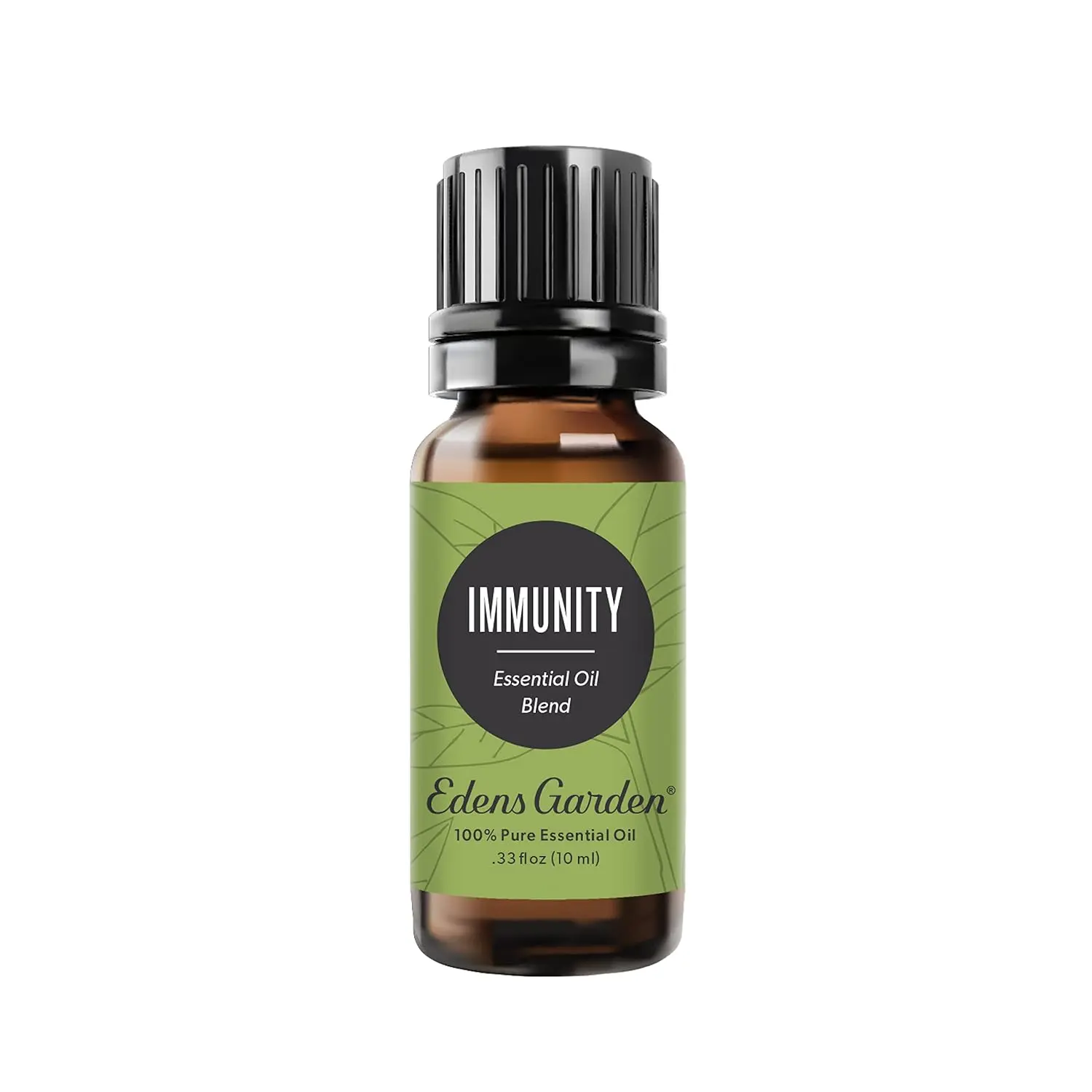Edens Garden Immunity essential oil blend contains frankincense, tea tree, rosemary, lemon, eucalyptus, and sweet orange to naturally fight congestion and boost the immune system.