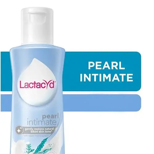 Lactacyd Pearl intimate wash gently restores natural skin tone with marine extracts, maintains pH balance, and is designed for sensitive skin.