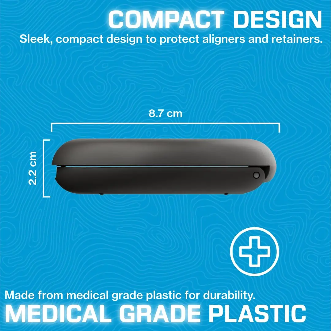 Invisalign aligner case in dandelion color, designed for safe and convenient storage of Invisalign aligners and Vivera retainers.