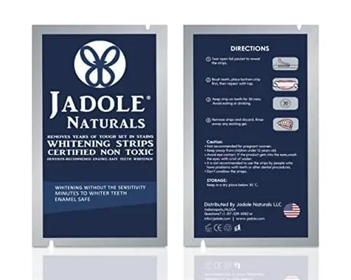 Jadole Naturals teeth whitening strips offer a safe and effective way to achieve a brighter, confident smile at home, with a peroxide-free formula designed to minimize sensitivity and remove stubborn stains.
