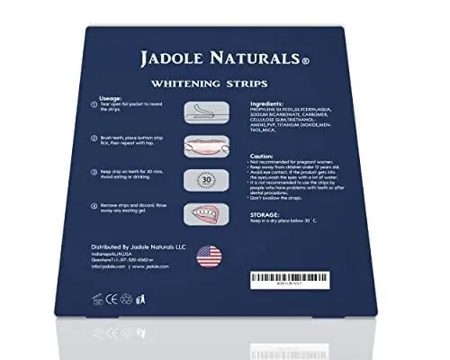 Jadole Naturals teeth whitening strips offer a safe and effective way to achieve a brighter, confident smile at home, with a peroxide-free formula designed to minimize sensitivity and remove stubborn stains.