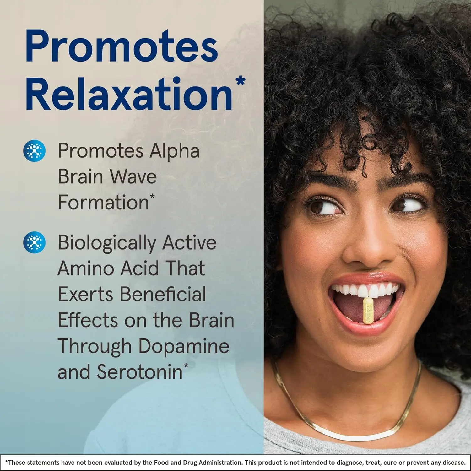 Bottle of Jarrow Formulas Theanine 200mg capsules, a dietary supplement to support relaxation and promote alpha-wave generation.