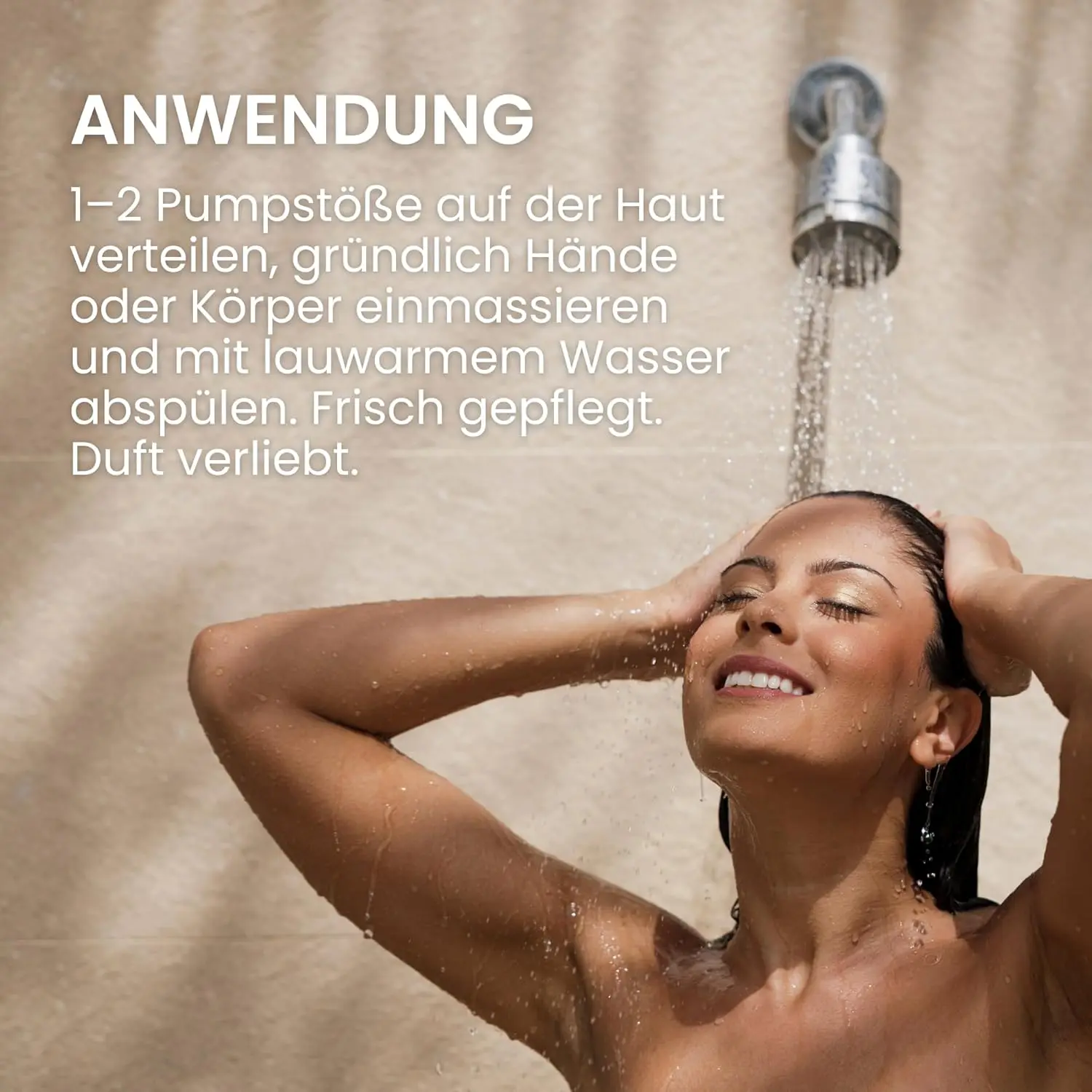 A bottle of Jean & Len Pink Pepper & Dark Rose hand and body cleanser, a vegan liquid soap with a sensual floral fragrance for a fragrant cleaning experience.