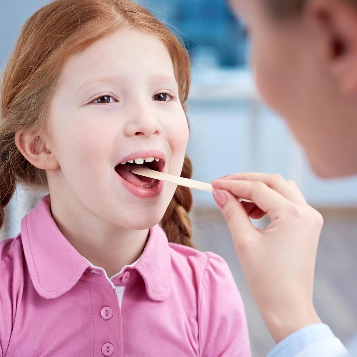 Sterile, individually wrapped wooden tongue depressors by JMU, ideal for oral exams and wax application.