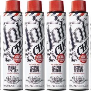 Johnny's Chop Shop Builder's Dust instantly adds texture and volume while refreshing and degreasing hair with a matte finish.