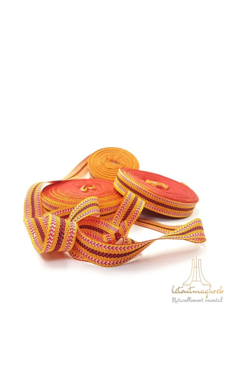 Two rolls of authentic Algerian Kardoune hair wrap, used for smoothing, repairing, and naturally softening hair, are displayed in this image.