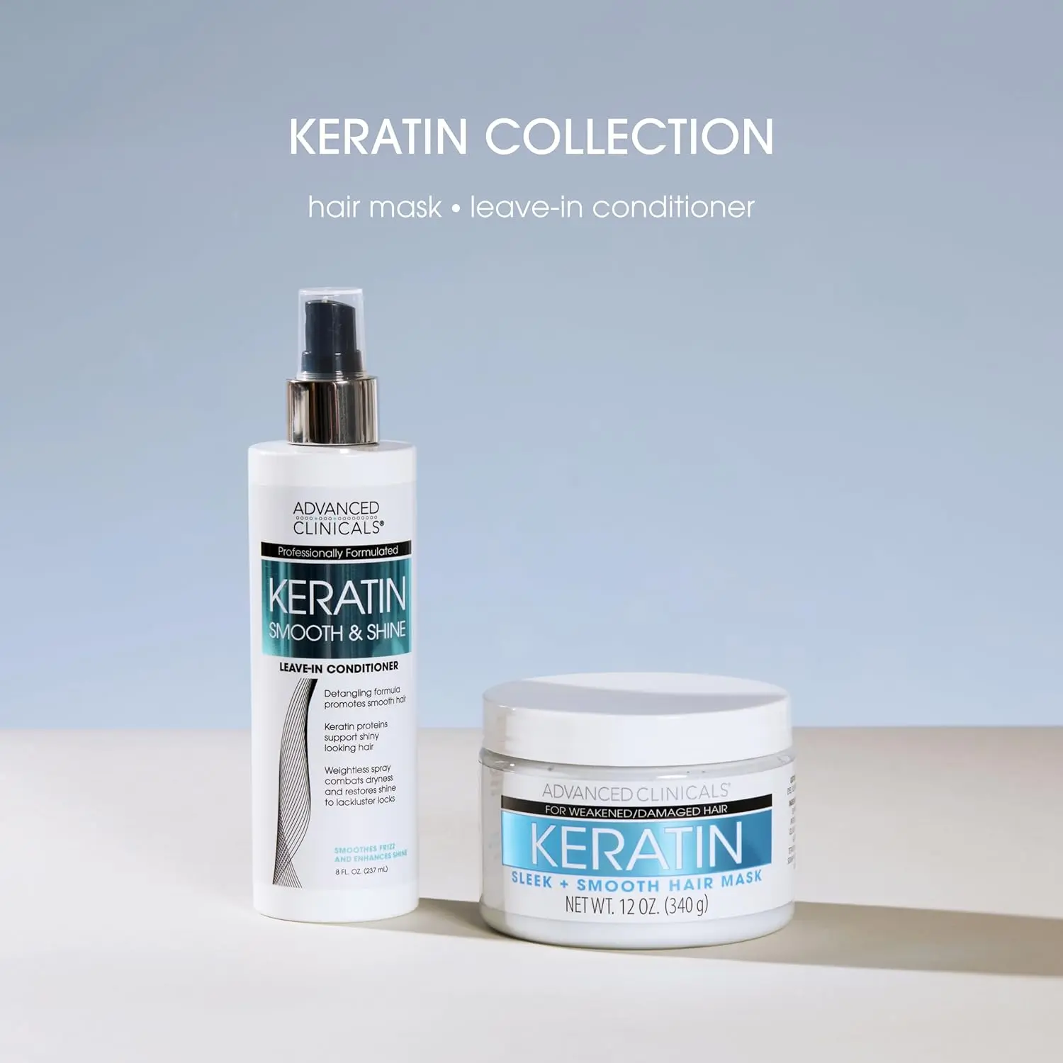 This is Advanced Clinicals keratin hair treatment mask, packaged with care and formulated with a host of goodness for your hair.