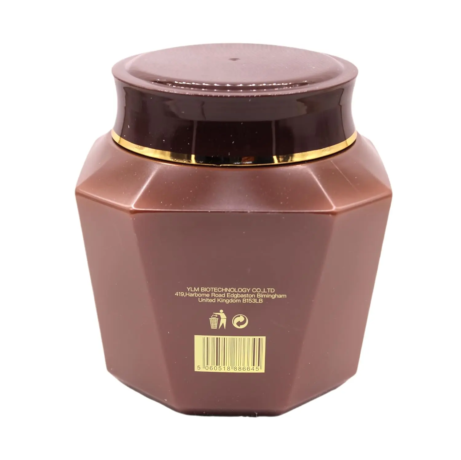 A large container of keratin hair mask designed to deeply moisturize, repair, and strengthen dry and damaged hair with argan oil, collagen, and jojoba oil.