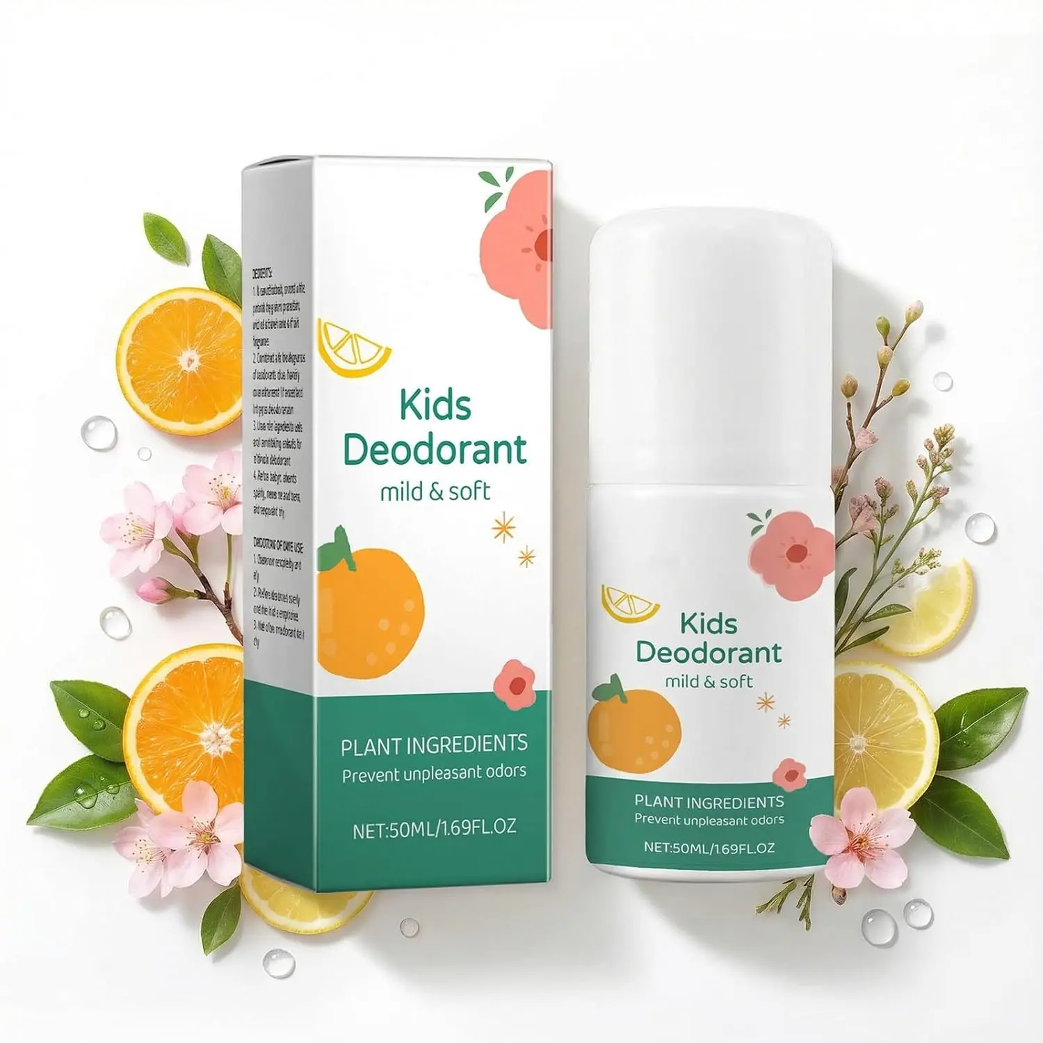 This natural kids deodorant with vanilla and citrus extracts is designed for sensitive skin, offering long-lasting odor protection and a pleasant scent to boost confidence.