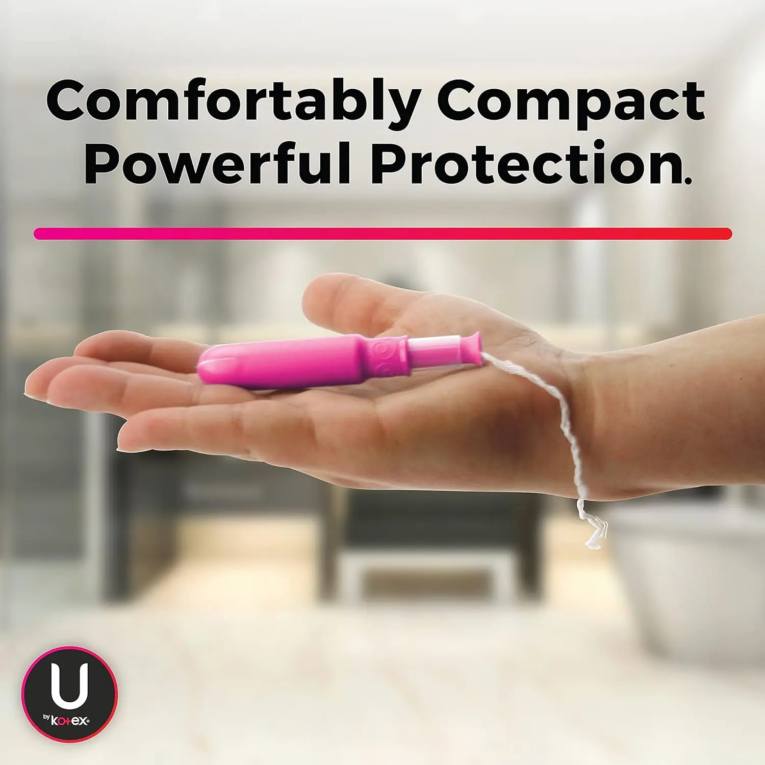 U by Kotex Click super plus tampons offer up to 100% leak-free protection and expand to a full-size tampon in one click.