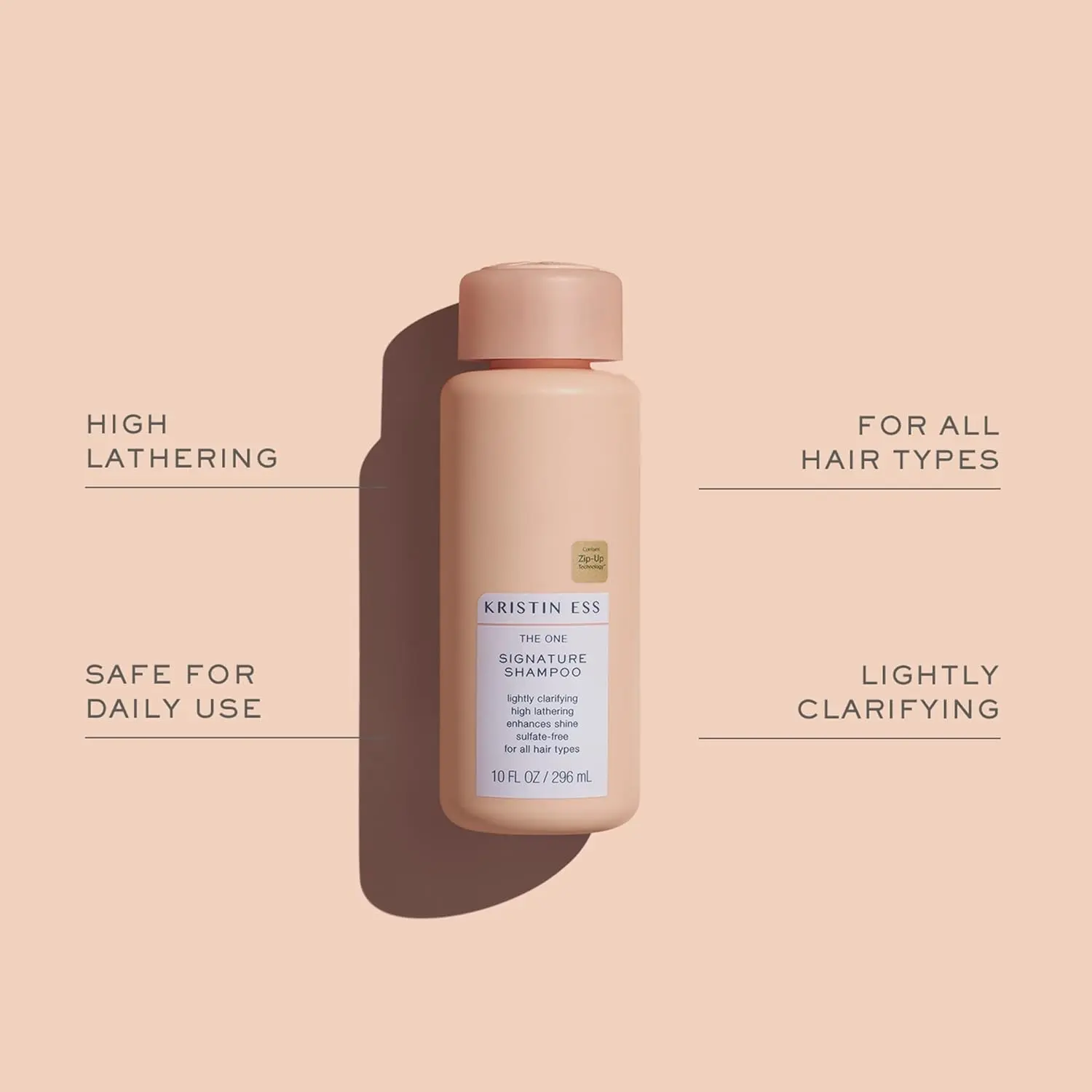 Kristin Ess KRISTIN hydrating shampoo and conditioner set for dry and damaged hair cleanses, softens, and adds shine.