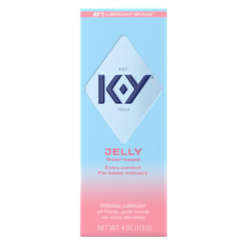 This is a four ounce bottle of K-Y Mestyle water-based personal lubricant, formulated with care and sealed in hygienic packaging; usage information is on the label.