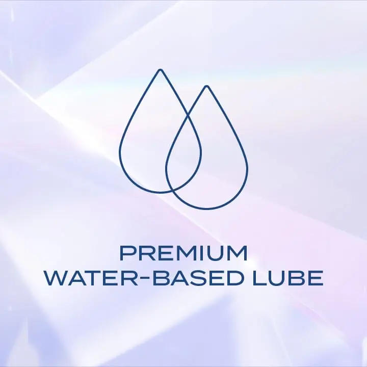 A bottle of K-Y UltraGel water-based lubricant, safe for use with latex condoms and sex toys, providing a smooth and comfortable experience.