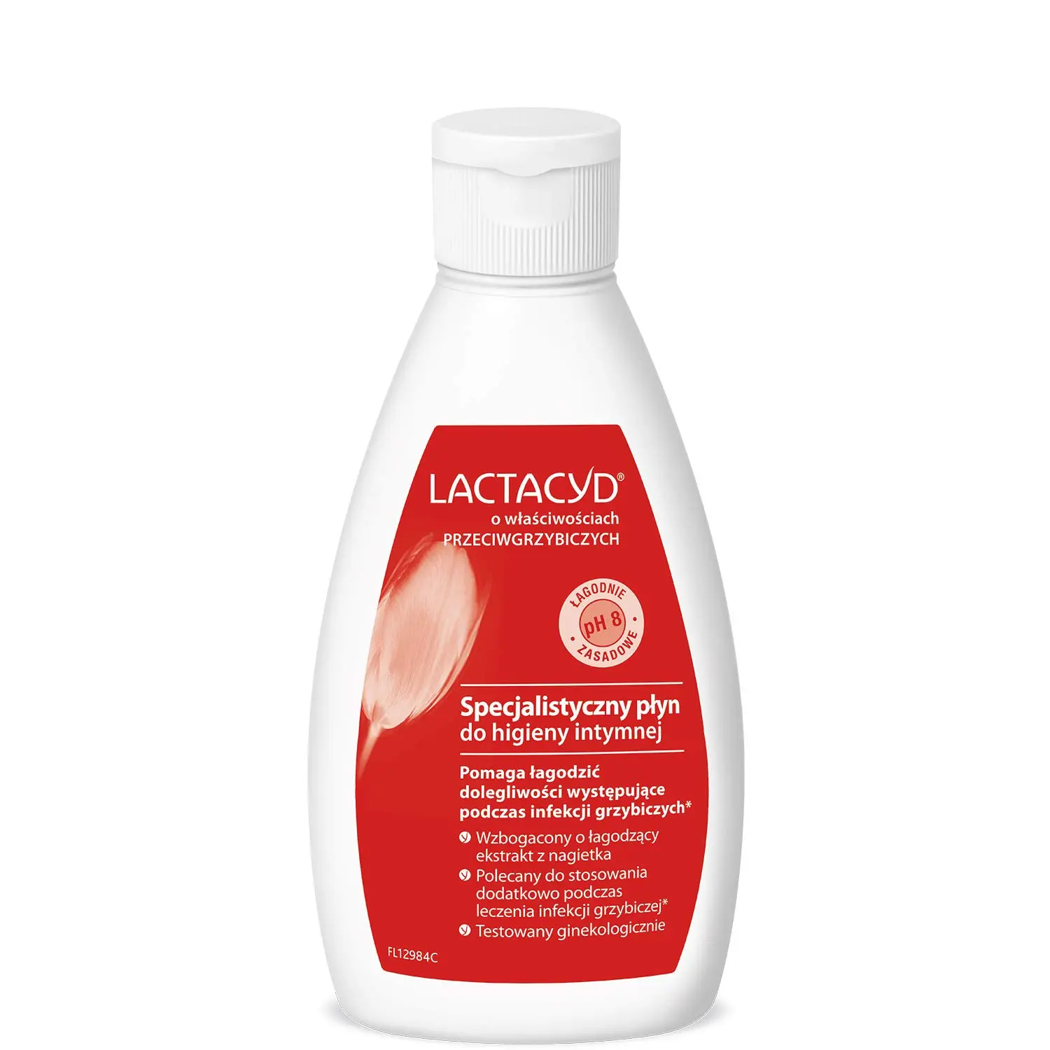 A 200ml bottle of Lactacyd Antifungal Gynecological Intimate Hygiene Fluid.