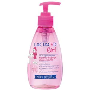 Lactacyd Girl intimate hygiene wash with natural L-lactic acid, peach and aloe vera extract provides gentle and moisturizing daily care for girls' sensitive skin, tested by pediatricians.