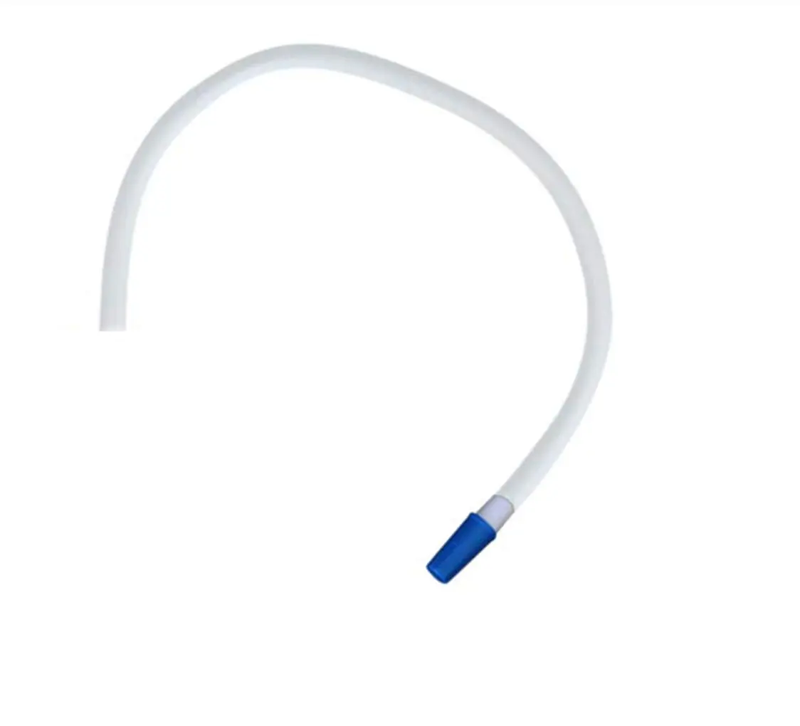This image shows a five-pack of 18-inch Lifevv latex-free leg bag extension tubes with connectors.