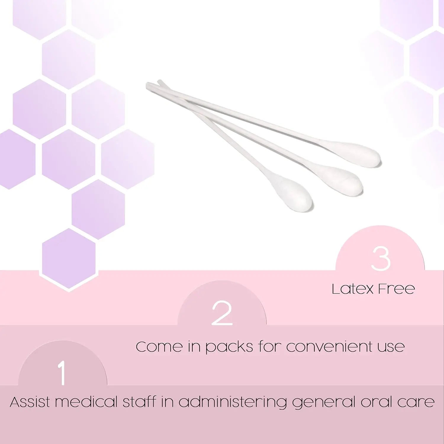 These lemon glycerin swabsticks are pre-moistened and ideal for post-operative oral care, providing refreshment and relief for dry mouths.