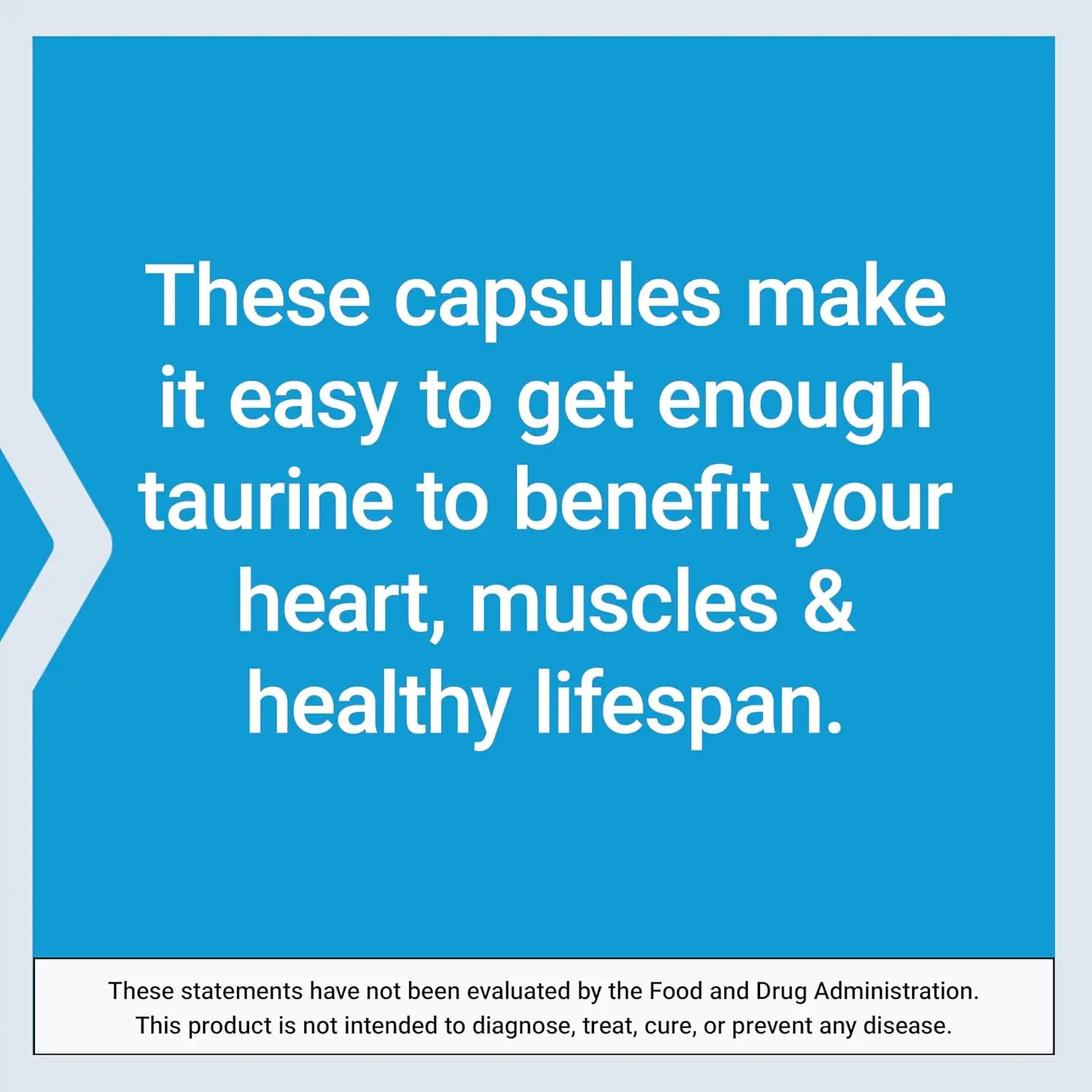 Bottle of Life Extension Taurine capsules, a vital substance thought to help regulate the central nervous system and promote system-wide health.