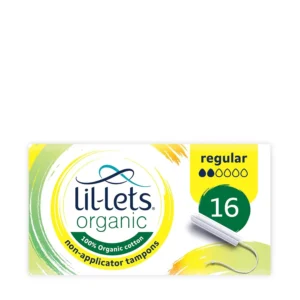 Lil-Lets Organic regular tampons are made from 100% certified organic cotton for amazing comfort and reliable protection against leaks, perfect for a light to medium flow.