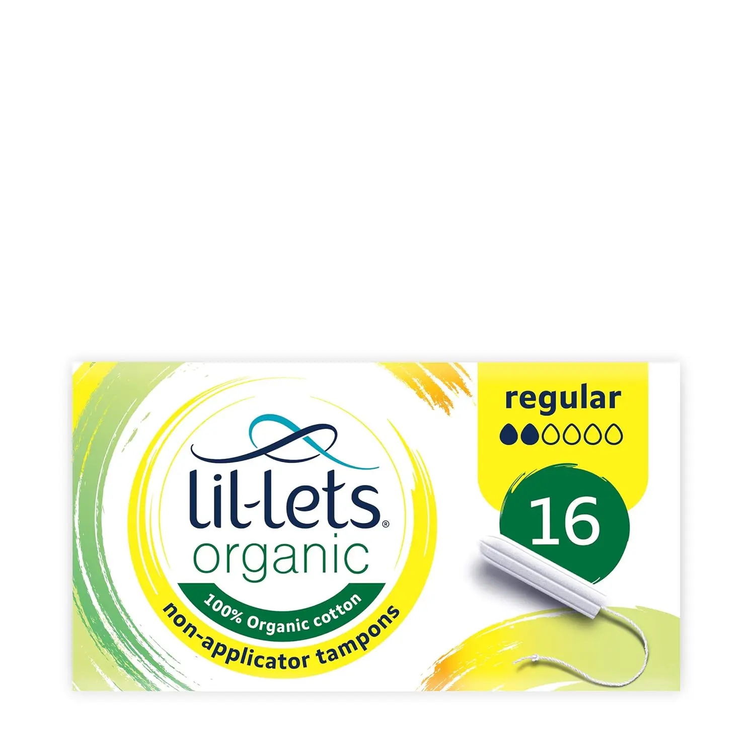 Lil-Lets Organic regular tampons are made from 100% certified organic cotton for amazing comfort and reliable protection against leaks, perfect for a light to medium flow.