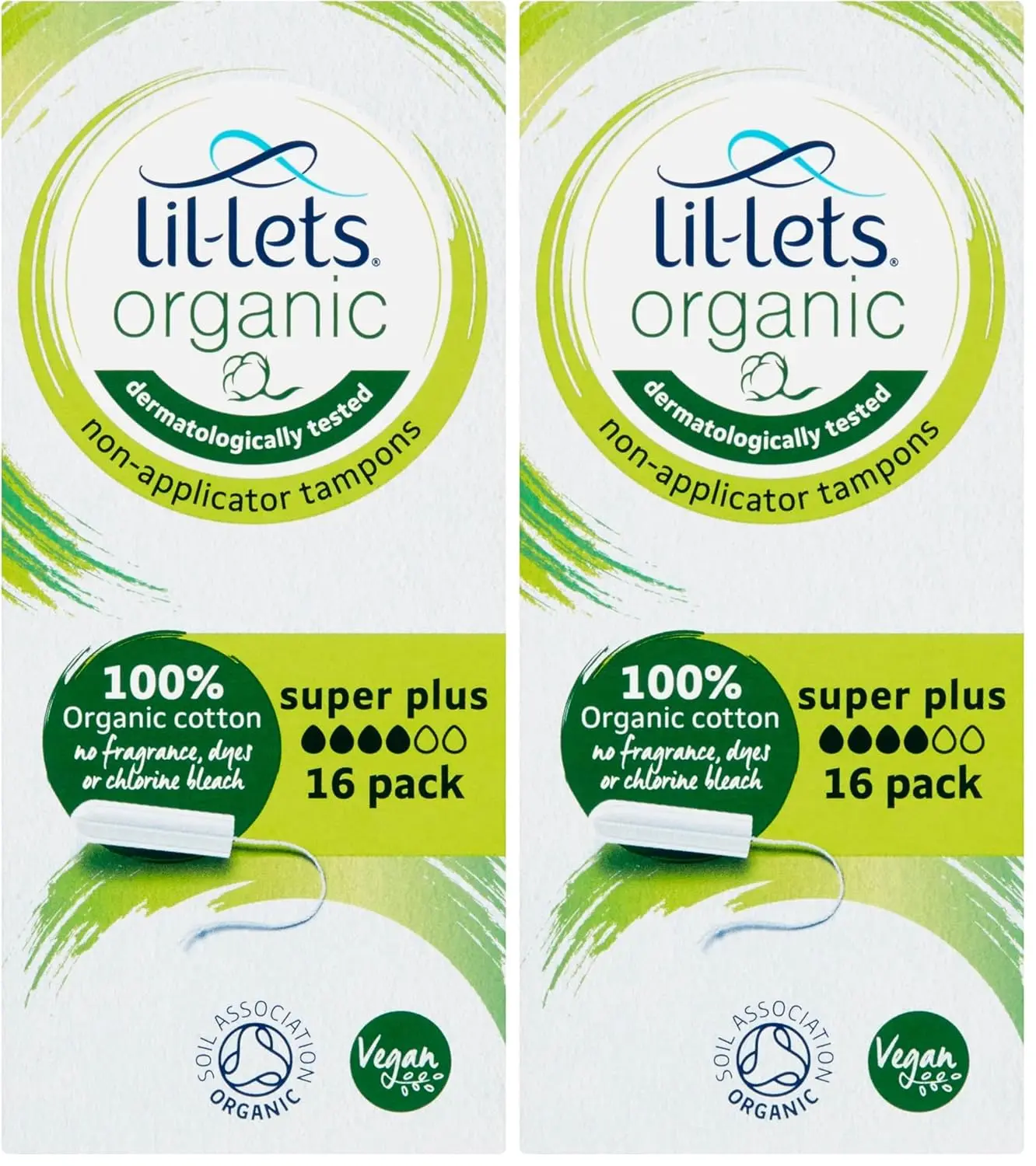 Lil-Lets Organic regular tampons are made from 100% certified organic cotton for amazing comfort and reliable protection against leaks, perfect for a light to medium flow.