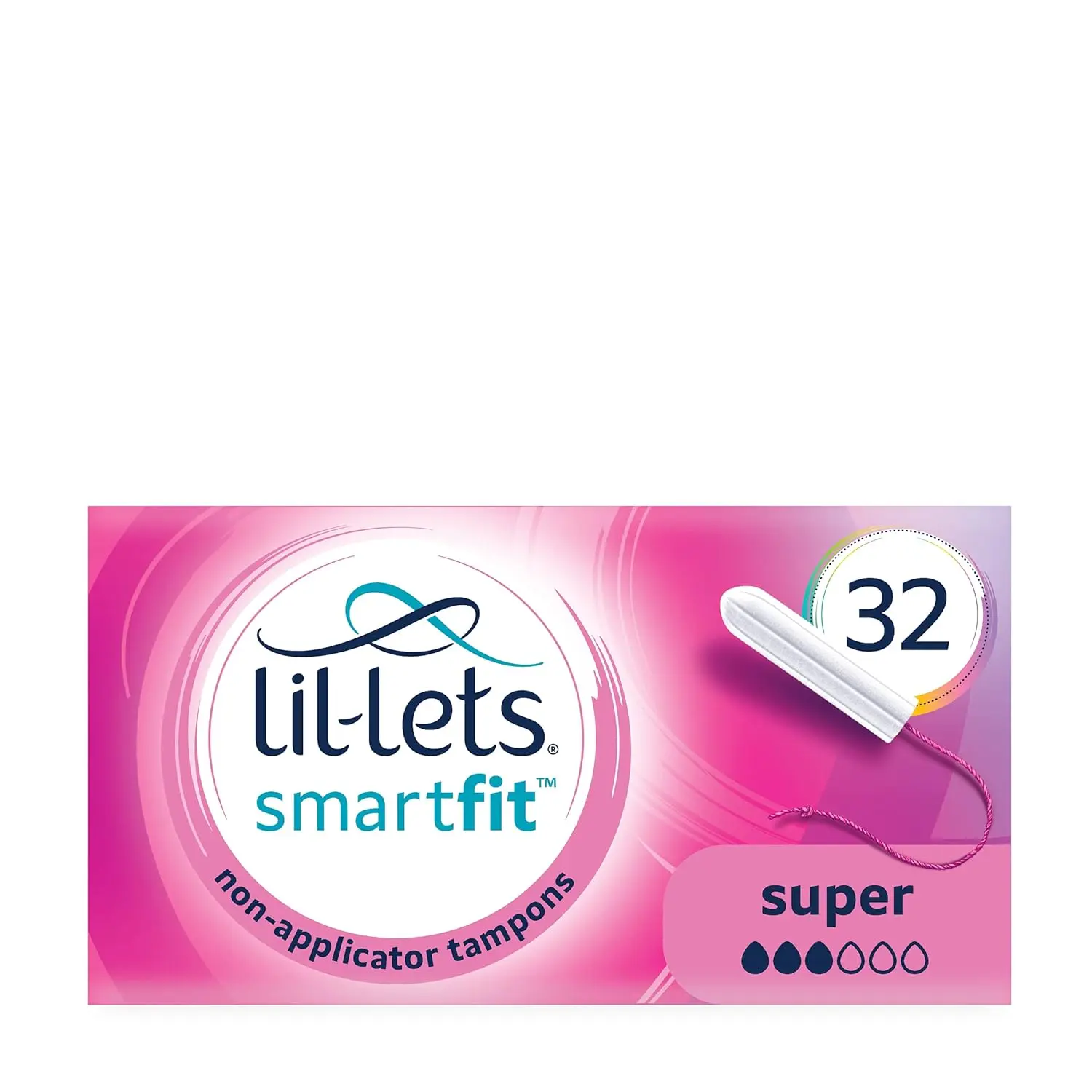 Lil-Lets Smartfit super absorbency tampons offer comfortable, all-around expansion and leak protection in a small, discreet, non-applicator design.