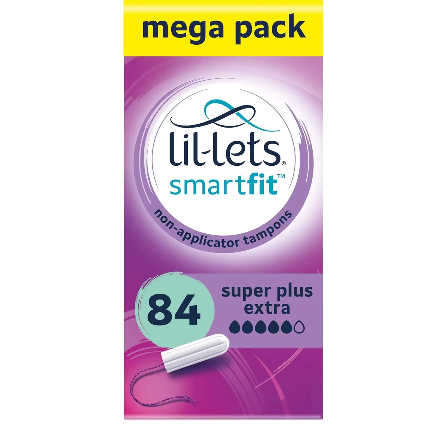 Lil-Lets Super Plus non-applicator tampons offer discreet and comfortable protection for very heavy flow with a plant-based core.