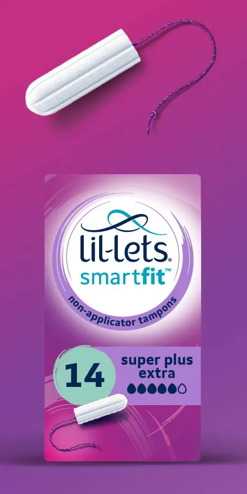 Lil-Lets non-applicator super plus tampons provide comfortable, discreet protection for very heavy flow days, expanding all the way round for a secure fit.