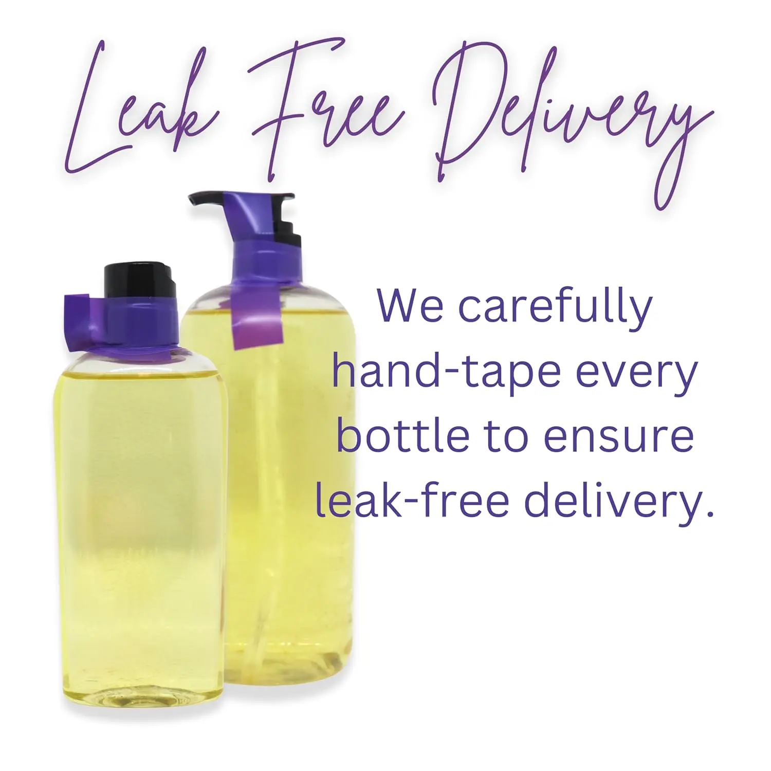 A bottle of handmade lilac bath oil infused with sweet almond and organic jojoba oil sits ready to create a captivating and fragrant bath experience.