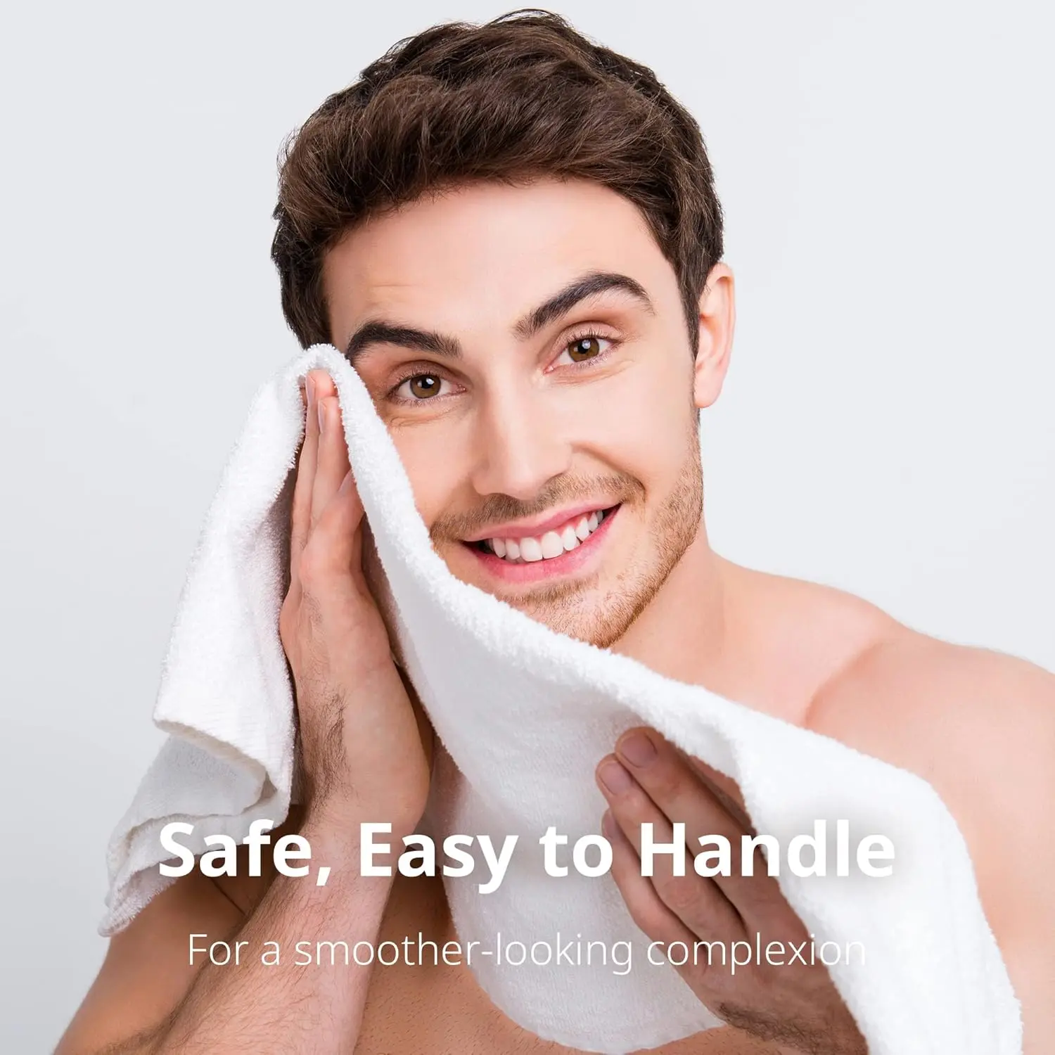 The Line-Up Razor is a dermaplaning tool for men that gently removes unwanted facial hair and dead skin, providing a smooth, refined look.