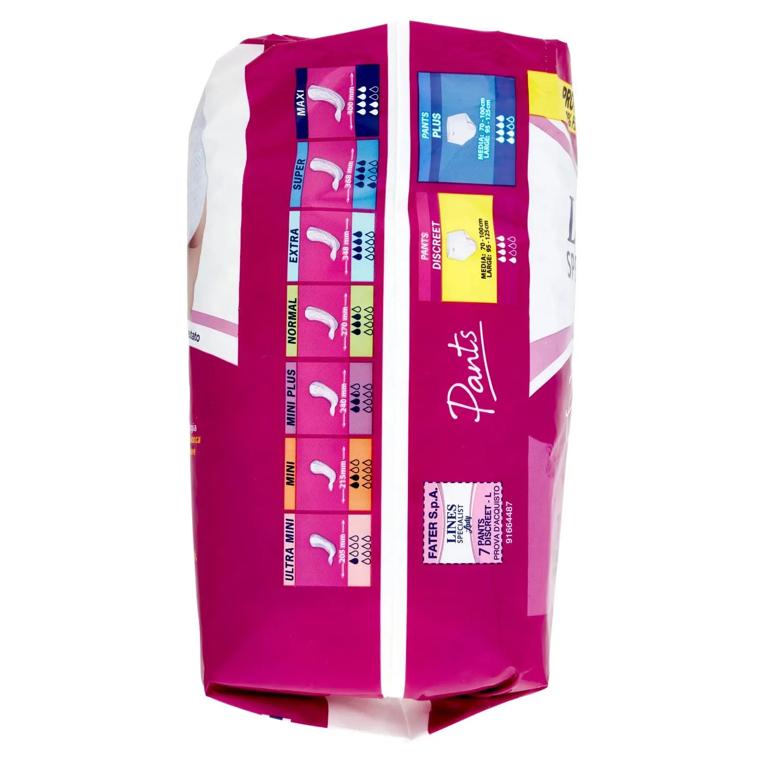 Lines Specialist Discreet Pants Size L provides ply medium absorbency with anti-odour technology for dry and discreet protection against urine leaks in an anatomical shape.