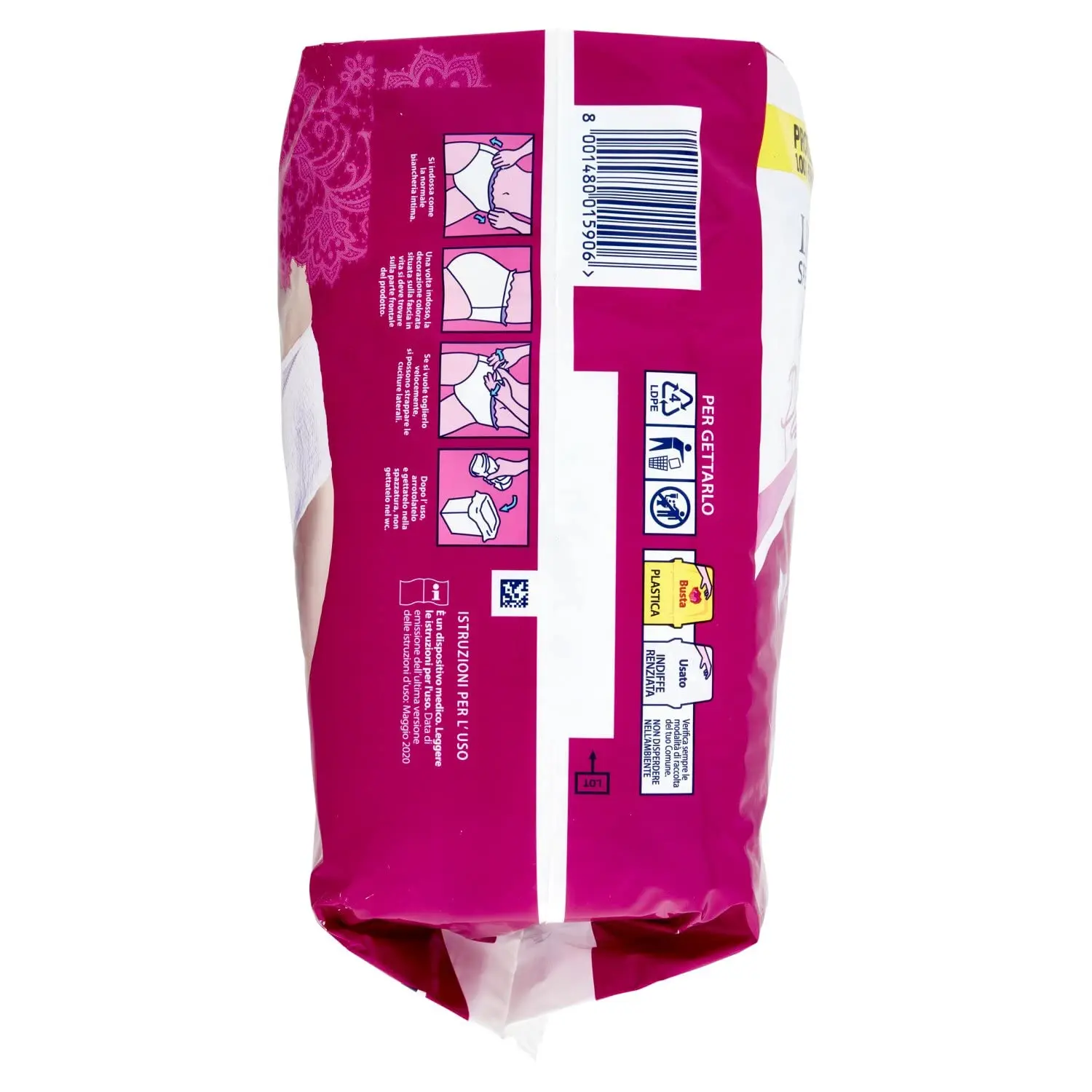 Lines Specialist Discreet Pants Size L provides ply medium absorbency with anti-odour technology for dry and discreet protection against urine leaks in an anatomical shape.