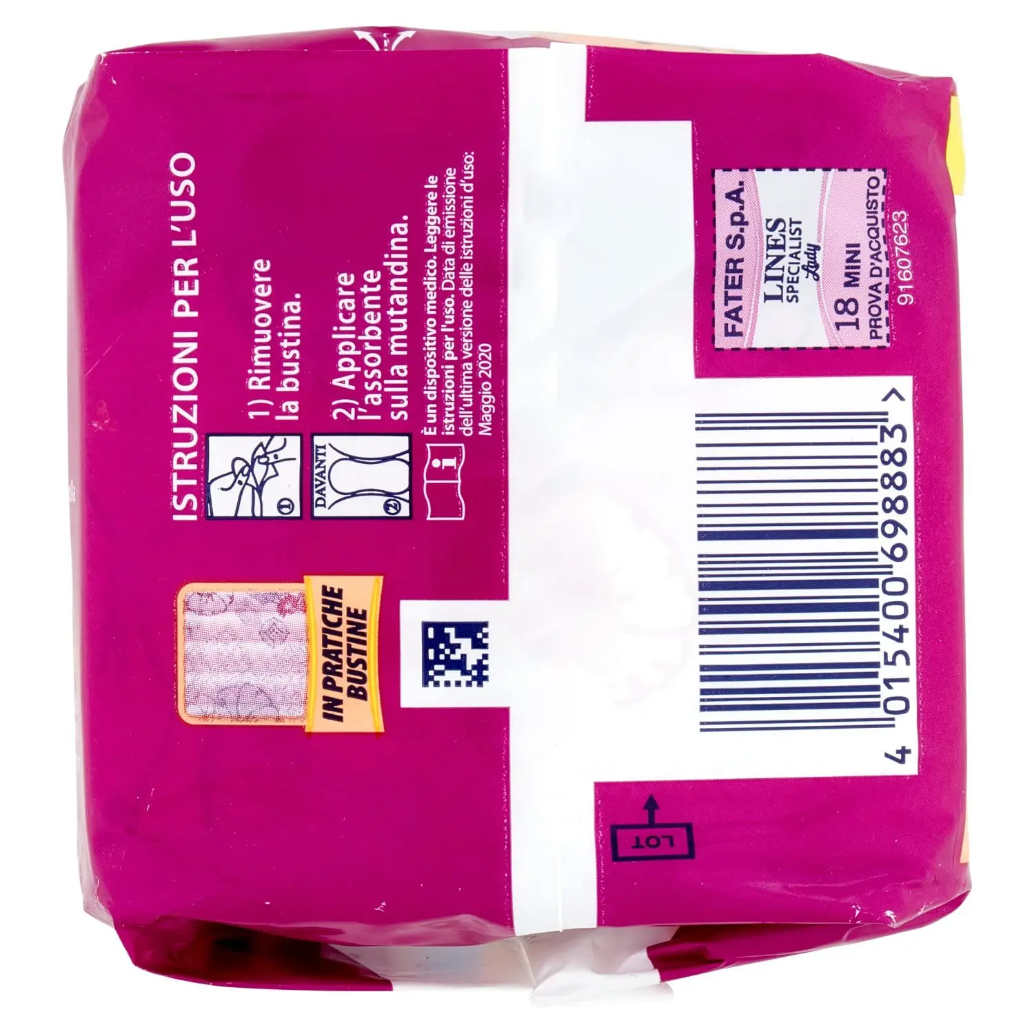 Lines Specialist urine absorbing pads offer light protection, anti-odour, and soft filter with Ultra & Anatomy Technology for women's comfort.