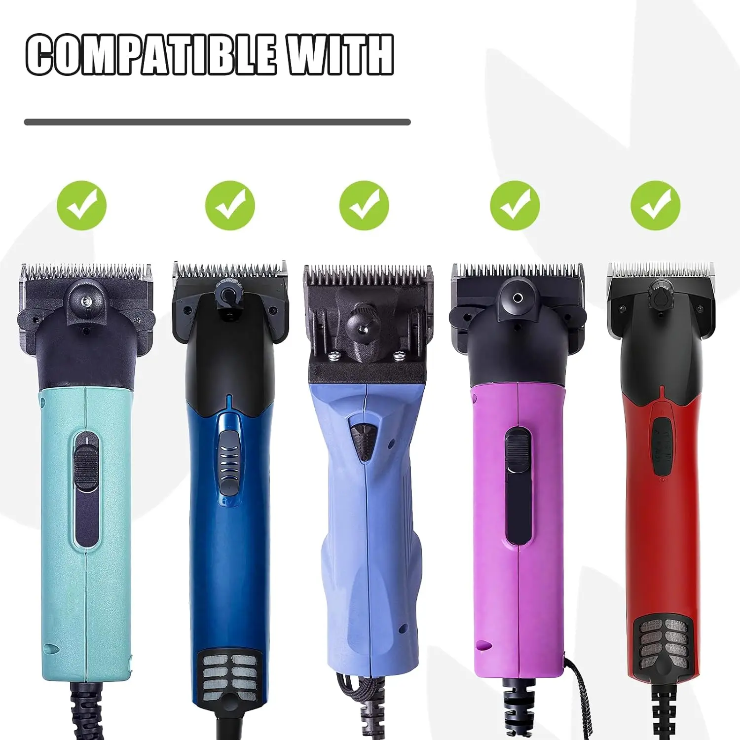 A medium A2/AC replacement blade compatible with Lister Star, Legend, Liberty, and Fusion animal clippers, made of stainless steel with a 3/32 inch cut length for horses, alpacas, cattle, and other livestock.