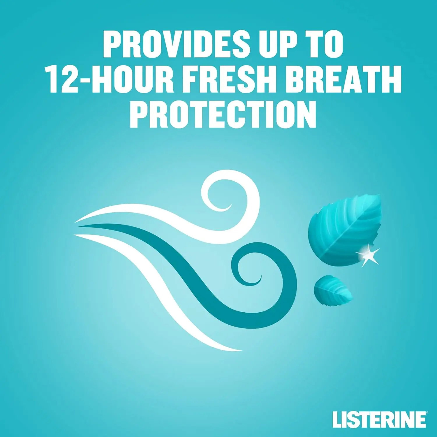 Six bottles of Listerine Cool Mint mouthwash provide a cleaner, fresher mouth by killing 99% of bad breath and plaque-causing germs after brushing.